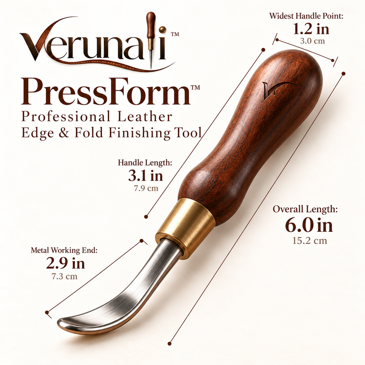 verunali™ PressForm Professional Leather Edge & Fold Finishing Tool