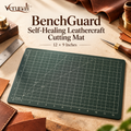 verunali™ BenchGuard Self-Healing Leathercraft Cutting Mat, 12 × 9 Inches