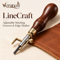 verunali™ LineCraft Adjustable Leather Stitching Groover & Edge Marker