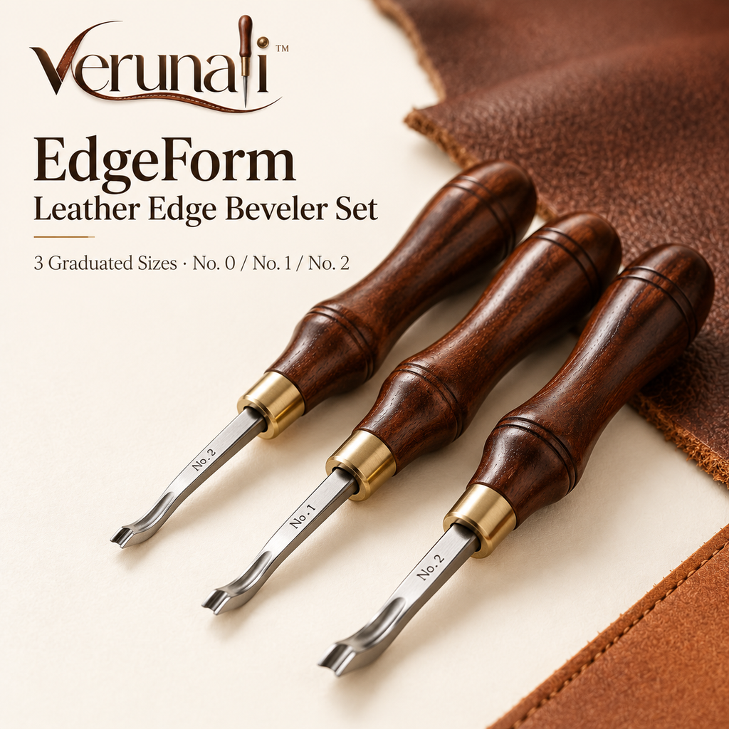 verunali™ EdgeForm Leather Edge Beveler Set, 3 Sizes