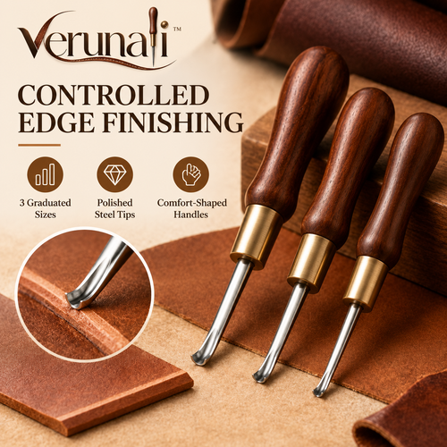 verunali™ EdgeForm Leather Edge Beveler Set, 3 Sizes