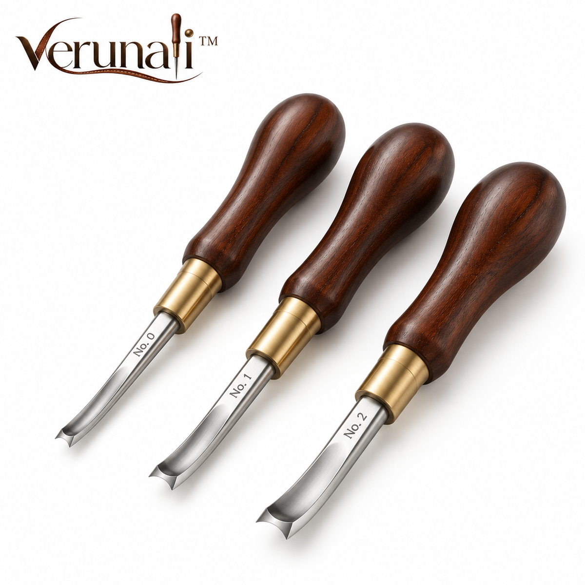 verunali™ EdgeForm Leather Edge Beveler Set, 3 Sizes
