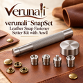 verunali™ SnapSet Leather Snap Fastener Setter Kit with Anvil