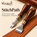 verunali™ StitchPath French-Style Leather Pricking Irons, 2-Piece Set